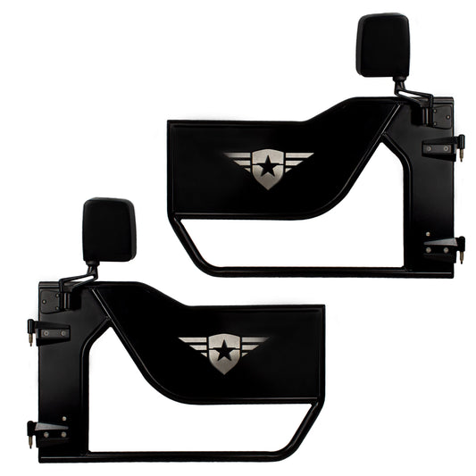 Combat Off Road Mission Doors - Front Pair - Tube Doors Compatible with Jeep JT Gladiator