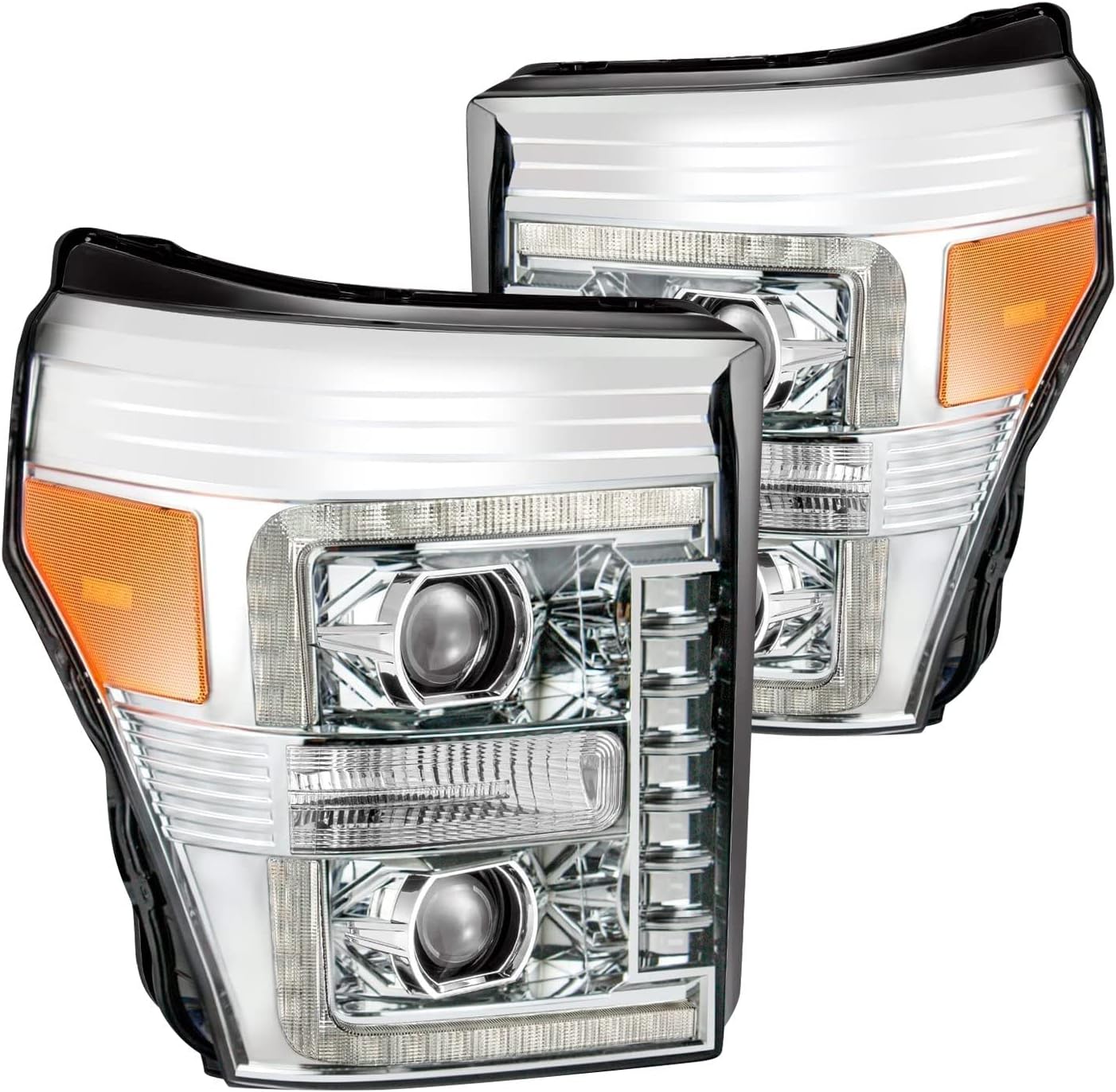 AlphaRex USA 880145 LUXX Series Projector Headlights fits Ford F-250 Super Duty