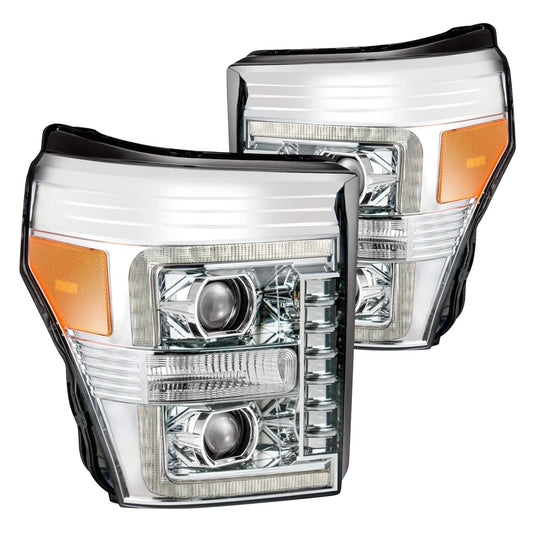 AlphaRex USA 1116 F250/F350/F450/F550 Super Duty Luxxseries LED Projector Headlights - 880145