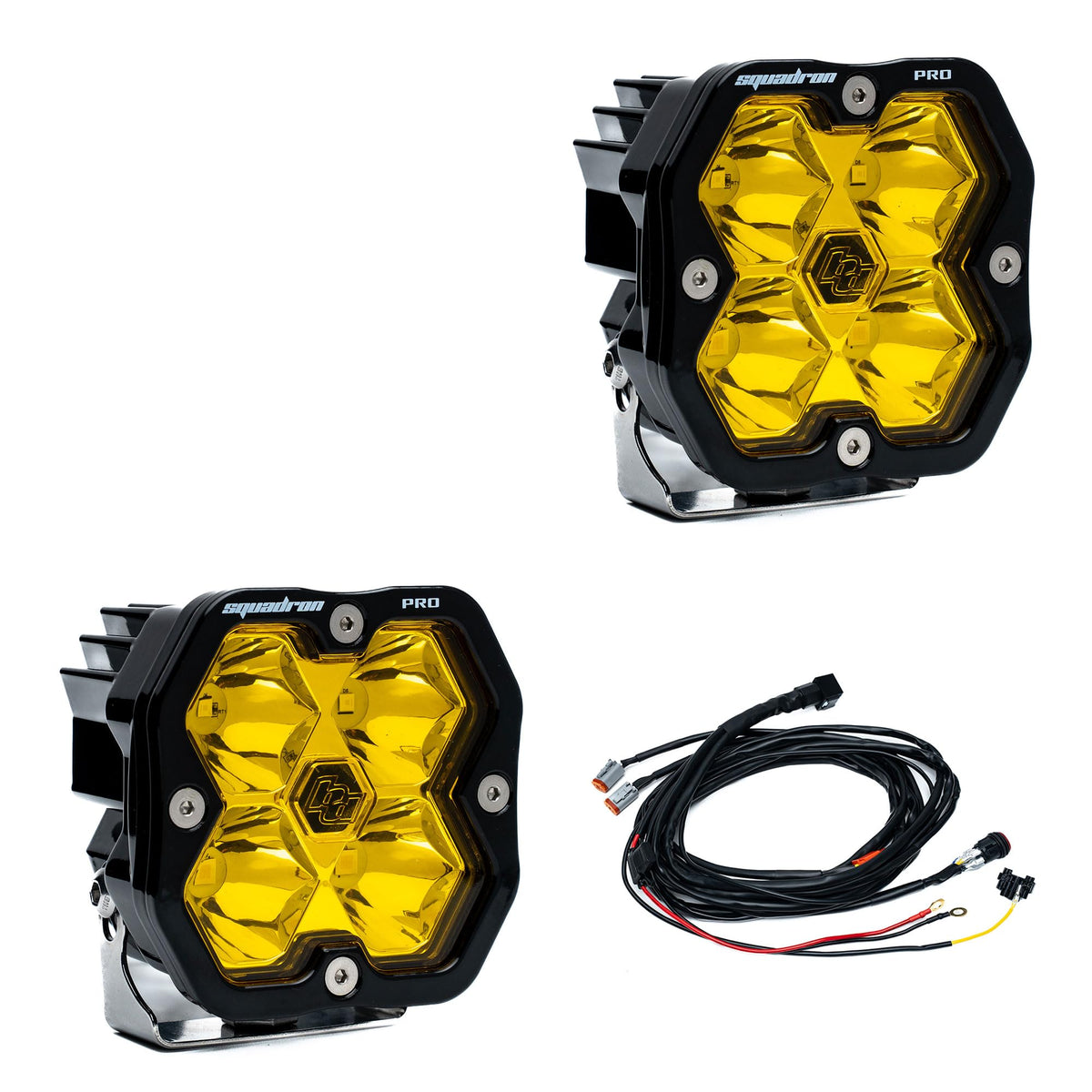 Baja Designs Squadron 2.0 Pro Pair LED Spot Baja Amber - 49-7811-2