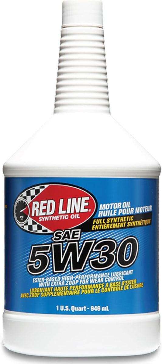 Red Line 15304 SAE 5W30 Fully Synthetic Motor Oil - 1 Quart (12 Pack)