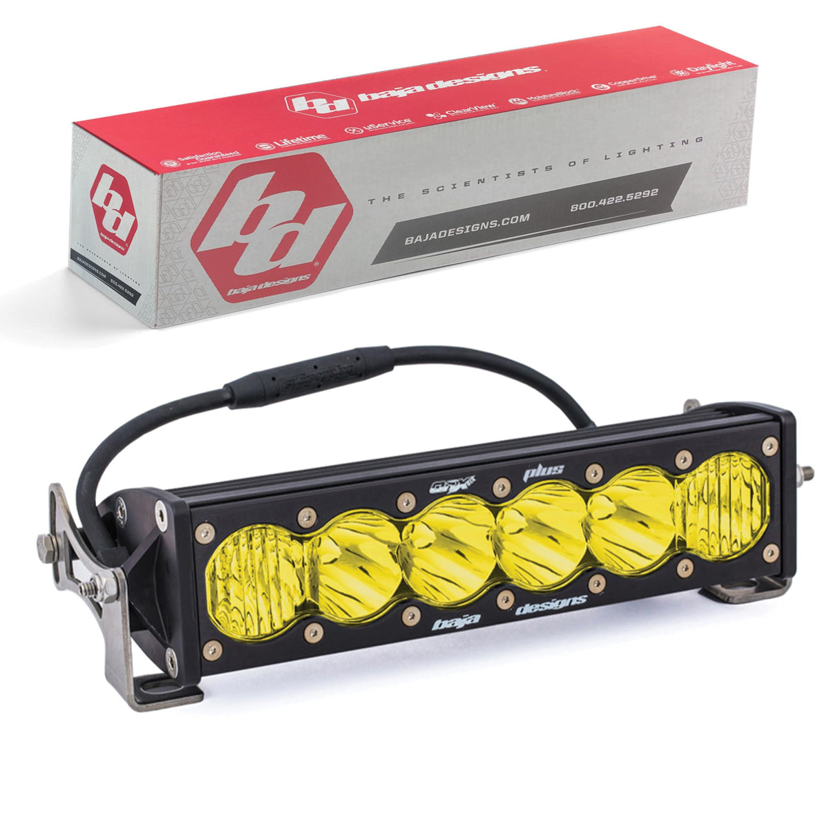 Baja Designs ONX6+ Amber 10 Inch DRIVING/COMBO LED Light Bar - 451013