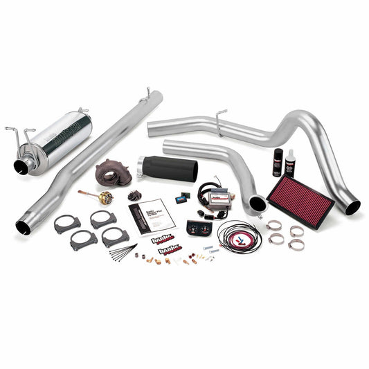 Banks Engineering Stingerplus System Single Exh S/SBLACK Tip 200003 Ford 7.3L Excursion - 47569-B