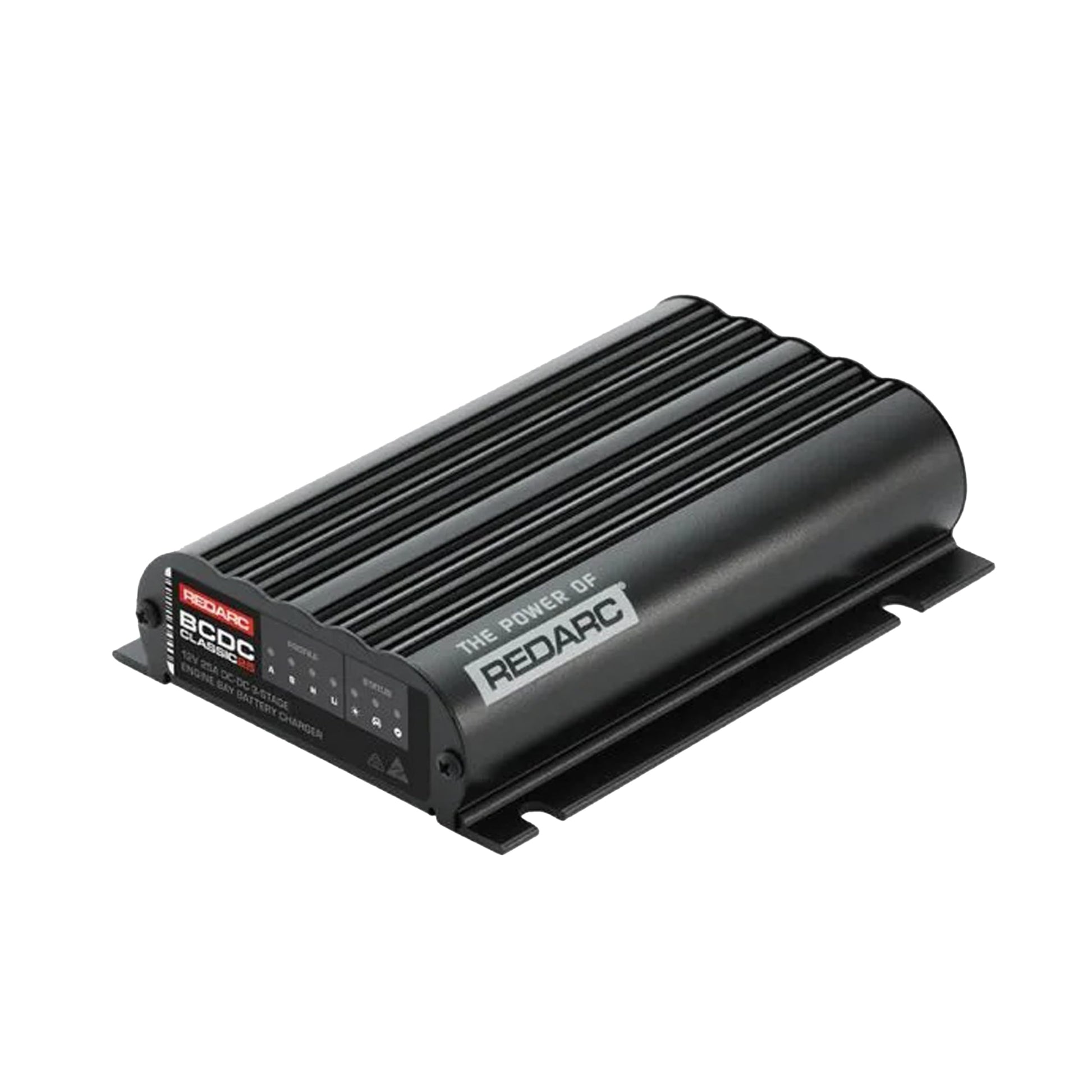 REDARC Dual Input 25A in-Vehicle DC to DC Battery Charger with MPPT Solar Regulator, Green Power Priority, 12V/24V Compatible, for Lithium, AGM, Gel, Lead Acid, Calcium, LiFePO4 Batteries