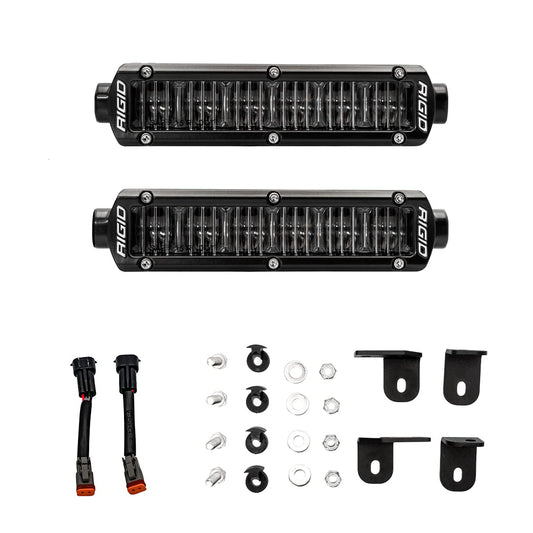 RIGID 37202 Fog Light Kit FITS 2022+ Tundra Includes Pair Of 6" SR (Single Row)-Series SAE (Street Legal) Fog Lights, Set Of Fog Brackets and H11 (PLUG-N-PLAY) Jumpers