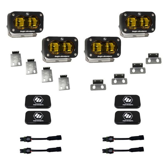 Baja Designs 21C F150 Raptor 37/R S2 Sae Amber Fog Pocket Kits - 448171