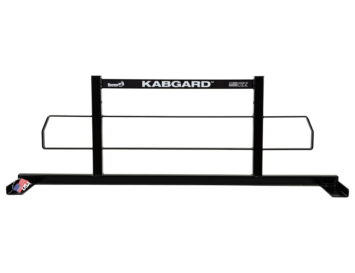 Buyers Products 85104 Kabgard Headache Rack with Mounting Kit, Black Steel, 69" x 23.5", Made In The USA, Truck Cab Rack