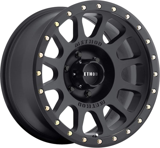 Method Race Wheels Cast Aluminum 16x8 Wheel 6x139.7 Rim, Matte Black, 0 offset