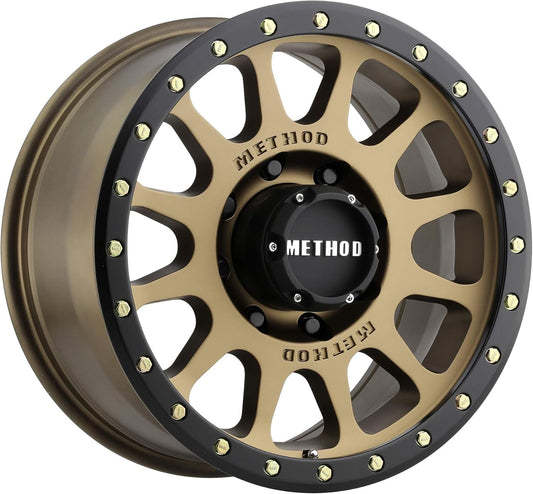 Method Race mr305 nv hd 18x9 8x165.1 18et 130.81mm bronze matte black wheel Fits select: 2013-2023 RAM 2500, 2000-2010 CHEVROLET SILVERADO