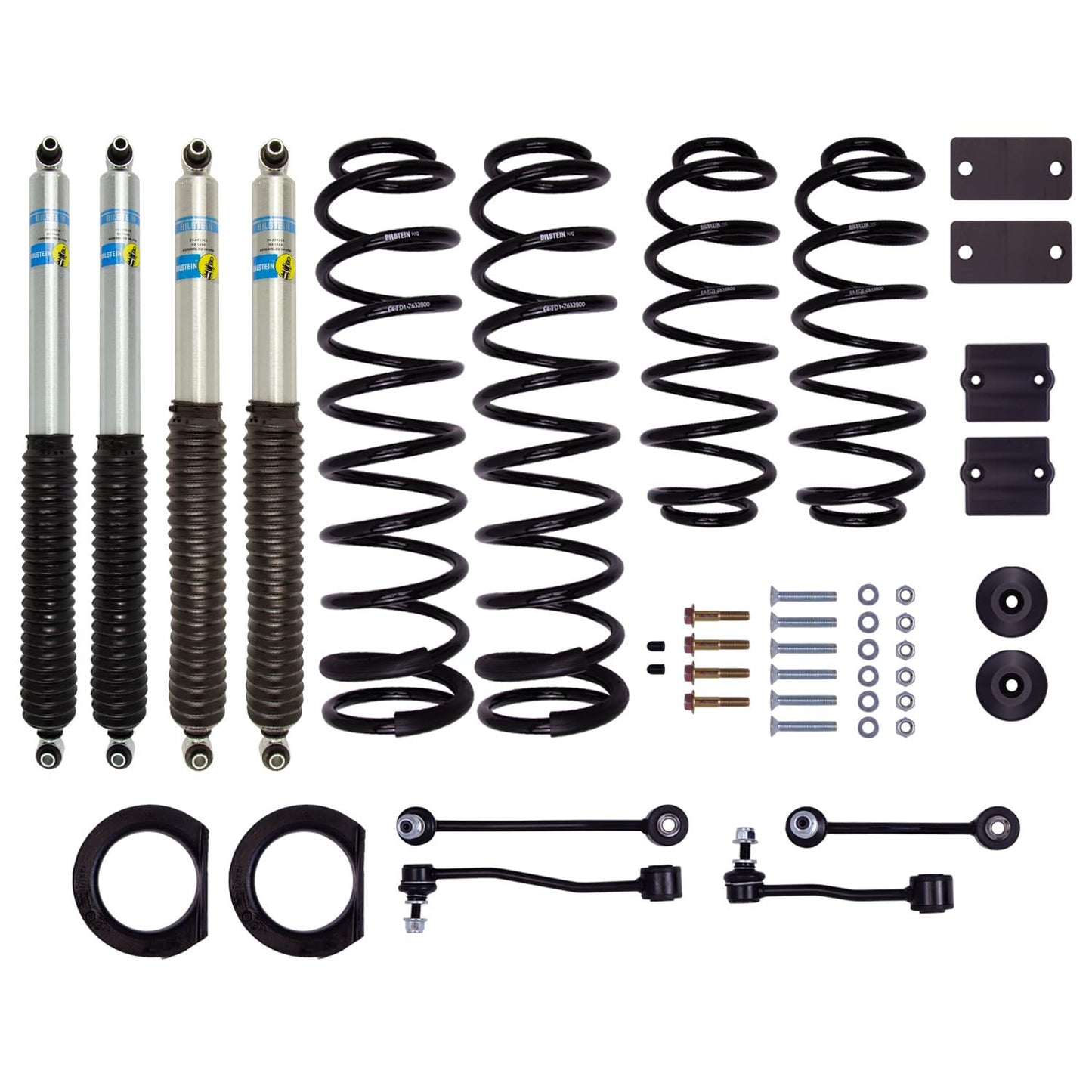 Bilstein - 18-23 Jeep Wrangler JL 4DR B8 5100 1.5in Suspension Lift Kit (With Winch) (53-291431)