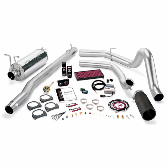 Banks Engineering Stinger System Single Exh S/SBLACK Tip 1999 Ford 7.3L F250/350 Man - 47518-B