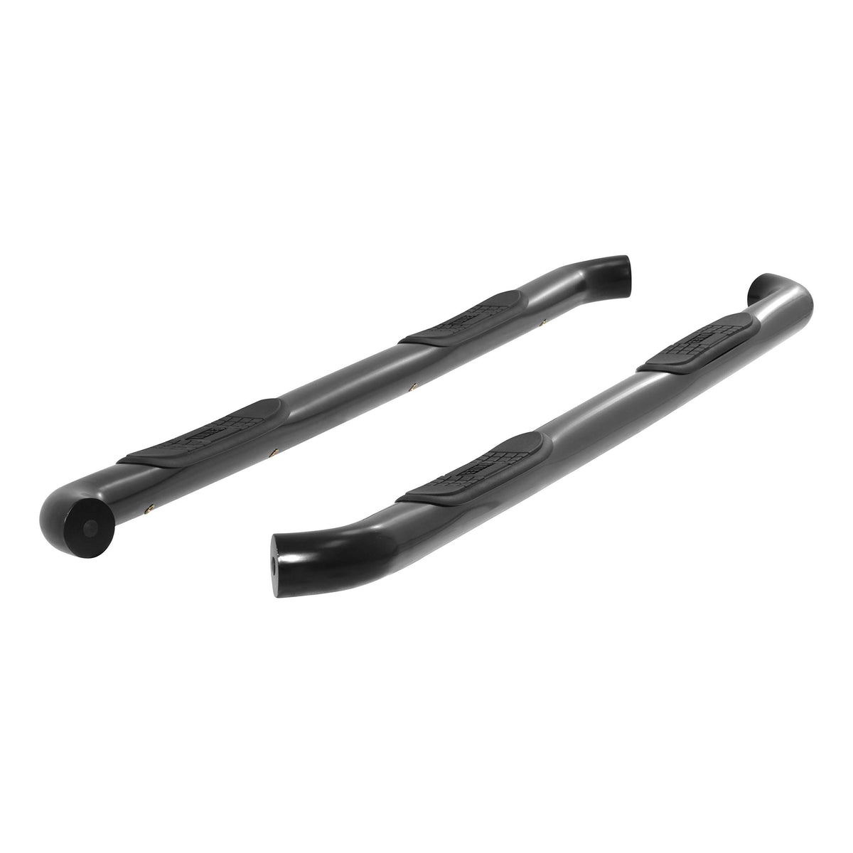 Aries 0719 SILVERADO/SIERRA Crew Cab 3 in Round Semigloss Black Stainless Steel Side Bars - 214045
