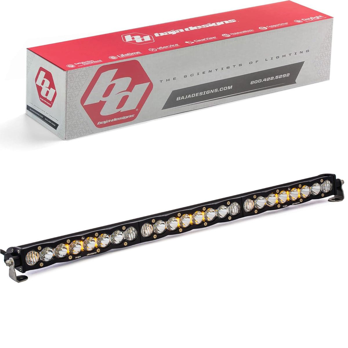 Baja Designs S8 30 DRIVING/COMBO Amber LED Light Bar - 703013