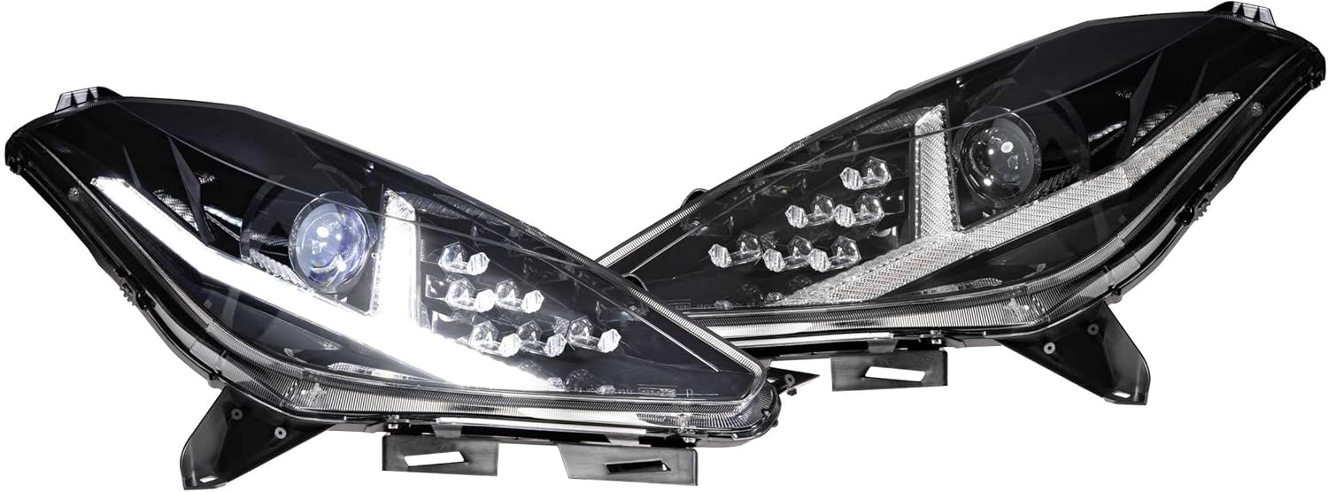 Morimoto XB LED Headlights, Plug and Play Headlight Housing Upgrade, Fits 2014-2019 Chevrolet Corvette C7, DOT Approved Assembly with Switchback Sequential Turn Signals & UV Coated Lenses (1x LF463)