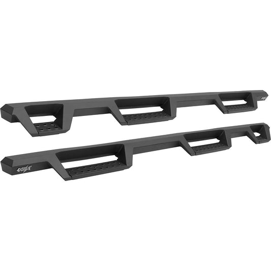 Westin 56-534565 HDX Drop Wheel to Wheel Nerf Bars fits 2007-2018 Silverado Sierra 1500 Crew Cab 5'5" Bed (Exc Classic) Textured Black Pair