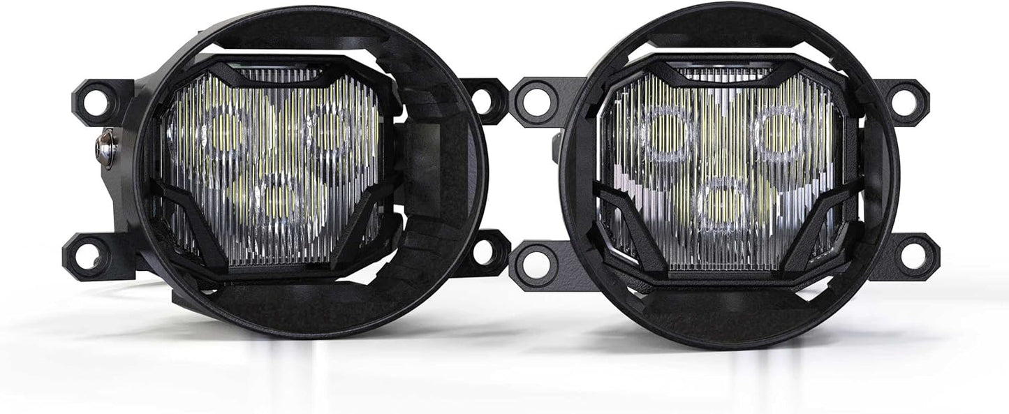 Morimoto Gen 2 4Banger Fog Light Kit Fits Toyota Tundra 14-21 NCS White SAE Wide Beam)
