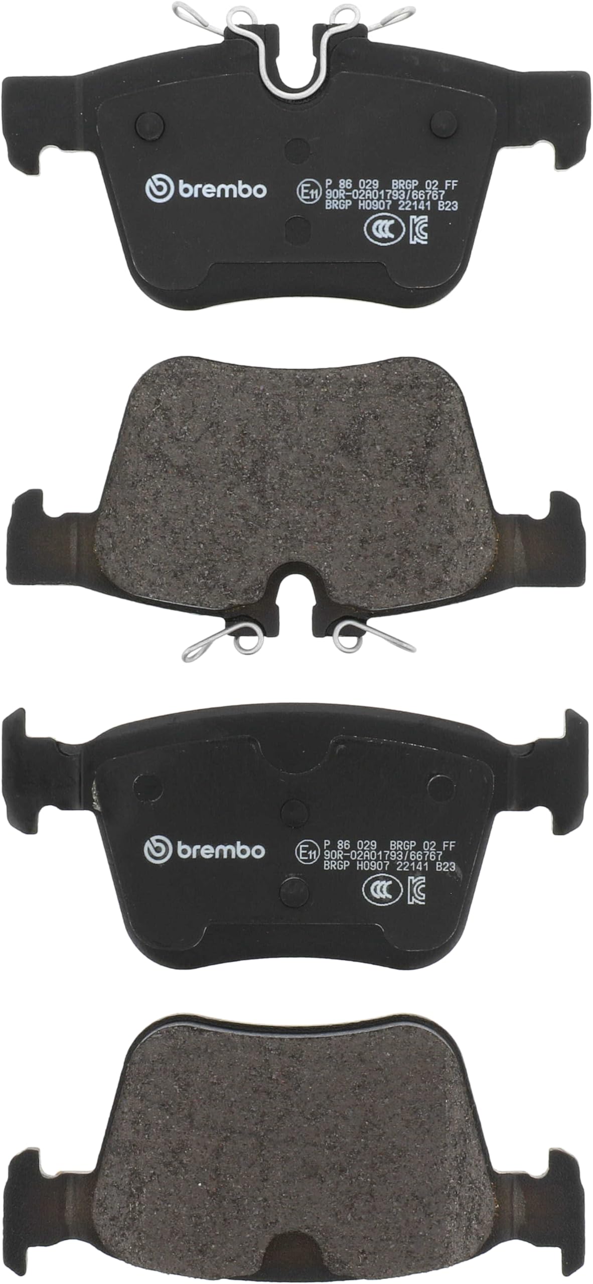 Brembo Jaguar Epace 20182018 Fpace 20172019 Xe 20172020 Disc Brake Pad Set - P86029