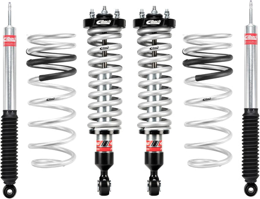 Eibach Suspension Lift Kit, PRO-TRUCK-LIFT STAGE 2, 0.8 to 3.25 in Front Lift, 1.1 in Rear Lift, Springs/Shocks, compatible with Toyota Fullsize Truck 2022-25, Kit