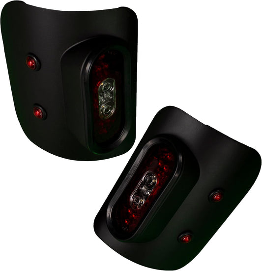 Tail Gunner LED Tail Lights Compatible with Jeep JT Gladiator - Flush Mount, SAE/DOT Approved