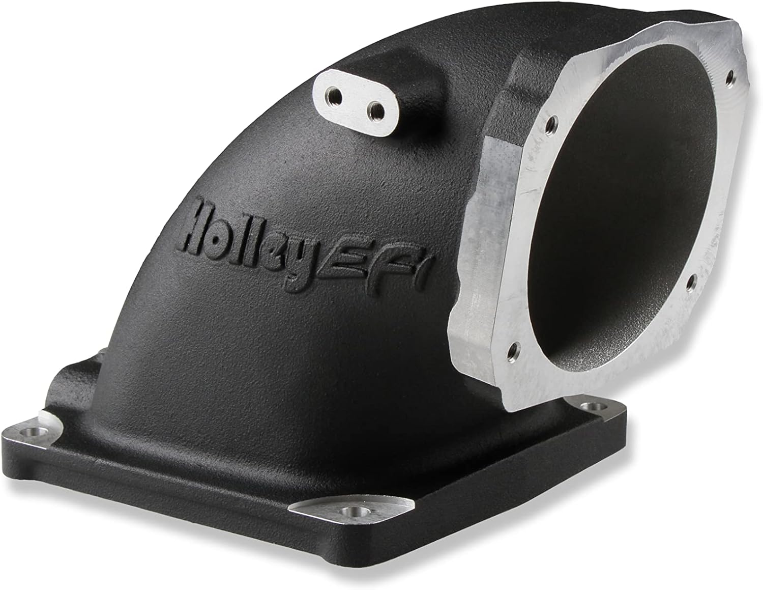 Holley EFI Intake Elbow, Black Gm Ls 4500 Flange