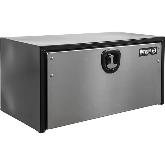 Buyers Products 1704700, 24X24X24 Black Steel Truck Box w/Stainless Steel Door