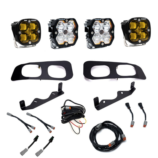 Baja Designs 2325 F250/F350 Super Duty Dual Fog Pocket Kit Squadron PRO/SAE 2.0 Baja Amber S - 44-0034