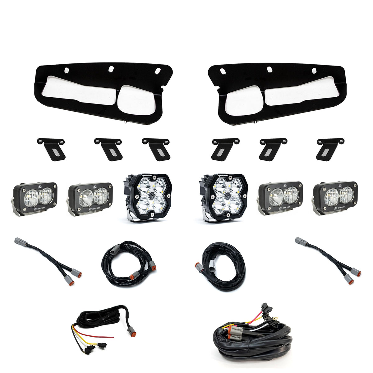 Baja Designs 2125 Bronco S2 Sport D/C Clear S2 Sport with C Clear Squadron 2.0 Spot Spot Clear - 44-0086-UP