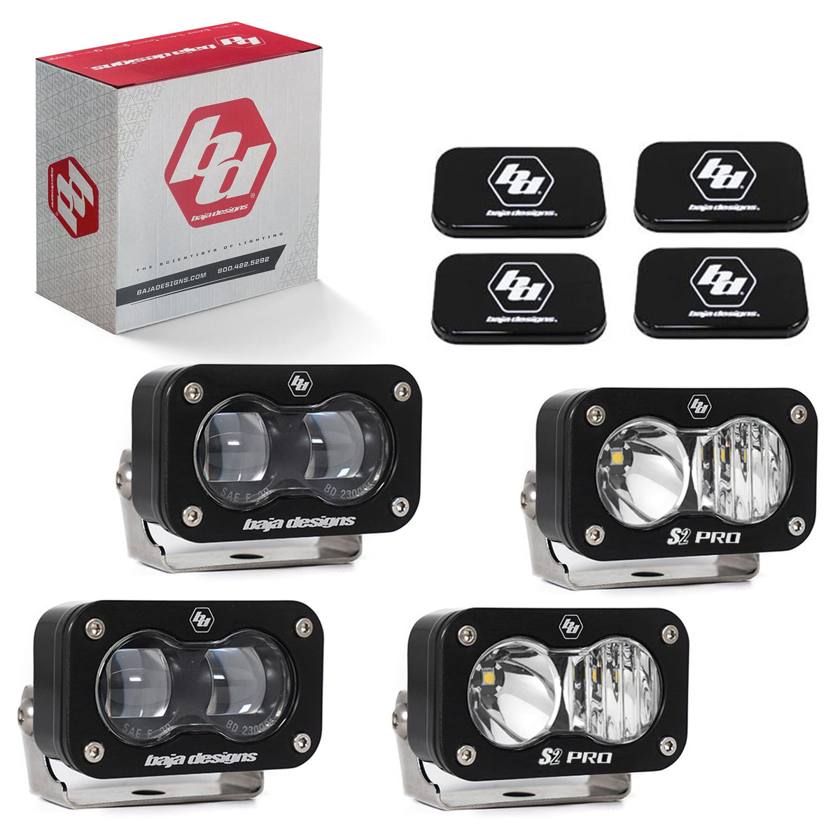 Baja Designs 21C F150 RAPTOR/23C Bronco 3 S2 SAE/S2 Pro Fog Pocket Kits - 448182