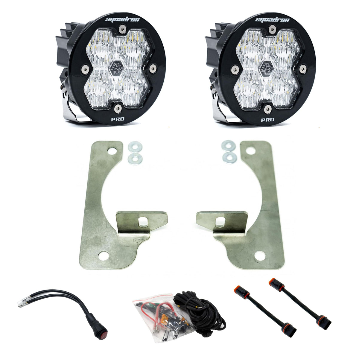 Baja Designs 18C WRANGLER/20C Gladiator Fog Pocket Kit OE Rubicon Bumper Squadronr Sport 2 - 44-0048