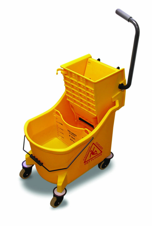 O-Cedar Commercial Maxi Plus Mop Bucket and Wringer, Yellow
