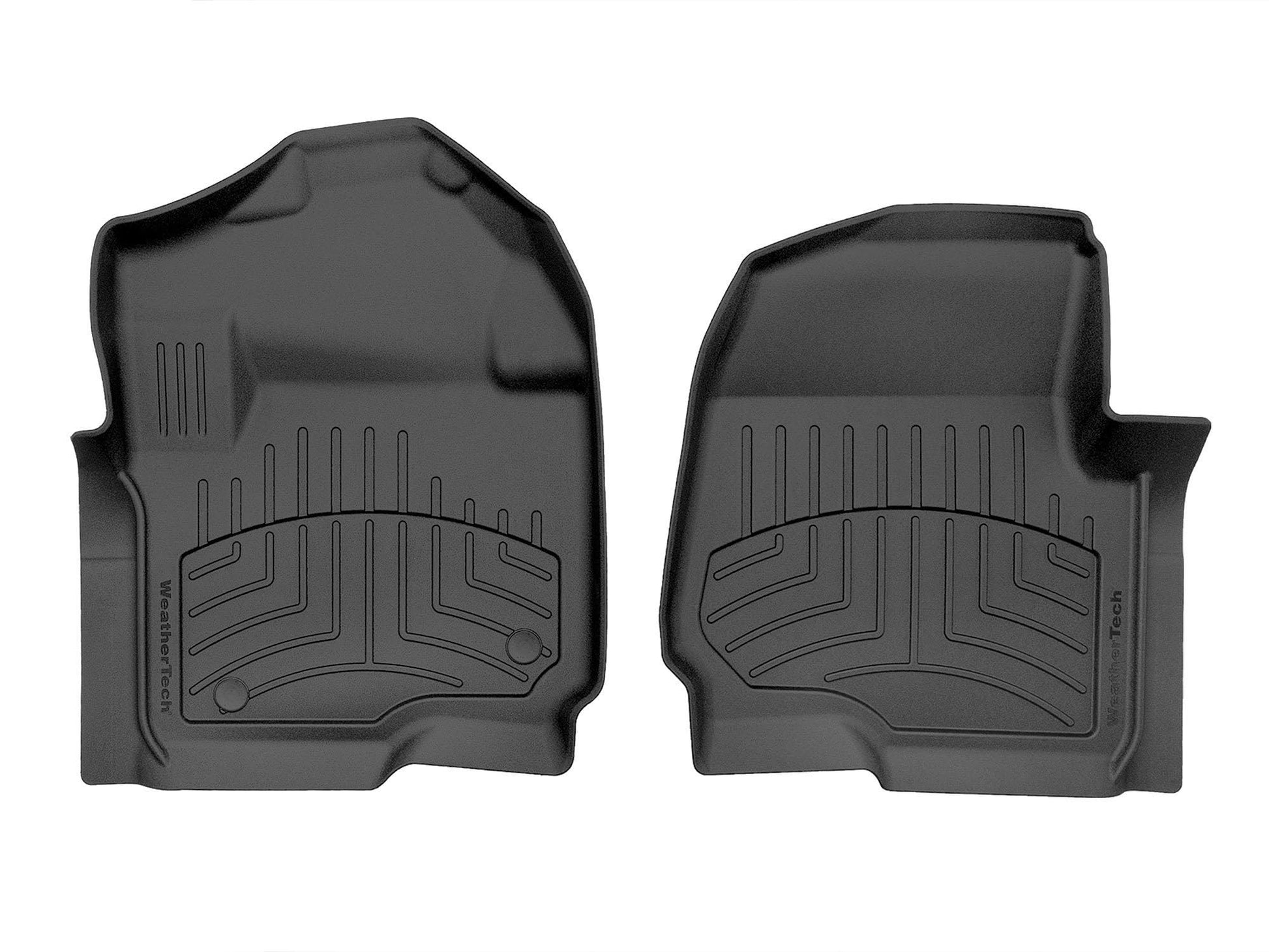 WeatherTech FloorLiner HP Custom Fit Floor Mats for Ford Super Duty - 1st Row (4410121IM), Black
