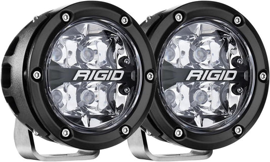 RIGID Industries 360-Series RGBW 4" Offroad Spot Beam w/RGBW Backlight Pods - Set of 2
