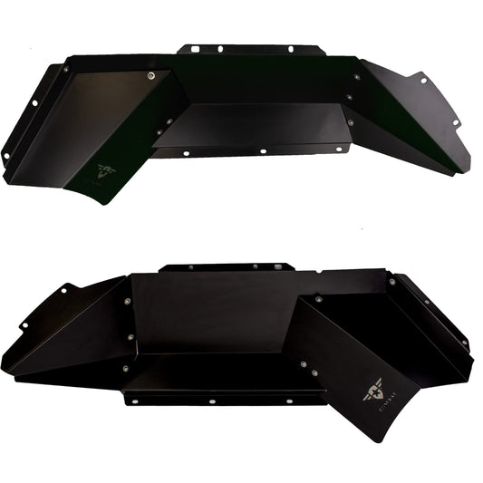 Combat Off Road Battle Ready Aluminum Inner Fender Kit - Rear Pair - Compatible with Jeep JT Gladiator