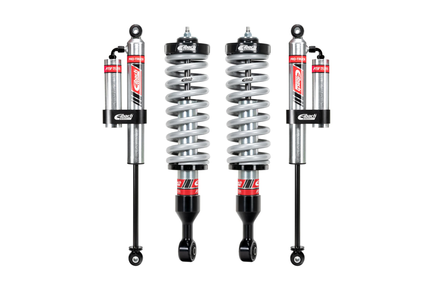 Eibach Suspension Lift Kit, PRO-TRUCK-LIFT STAGE 2R, 1 to 3 in Front Lift, 0 to 1-1/2 in Rear Lift, Reservoirs/Shocks/Springs, compatible with GM Midsize Truck 2015-22, Kit