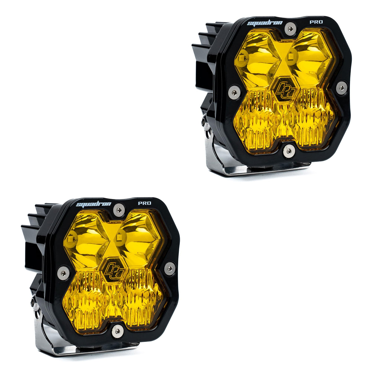 Baja Designs Squadron 2.0 Pro Pair LED DRIVING/COMBO Baja Amber No Harness - 49-7813-2NH