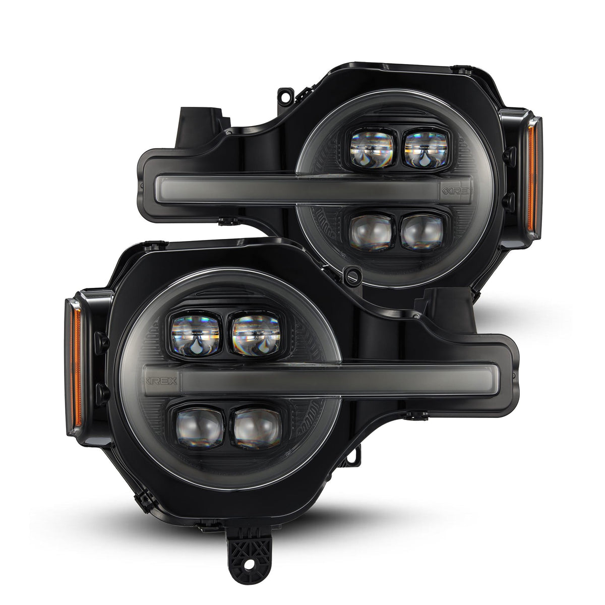 AlphaRex USA 2123 Bronco Nova LED Projector HEADLIGHTS/ALPHABLACK - 880259