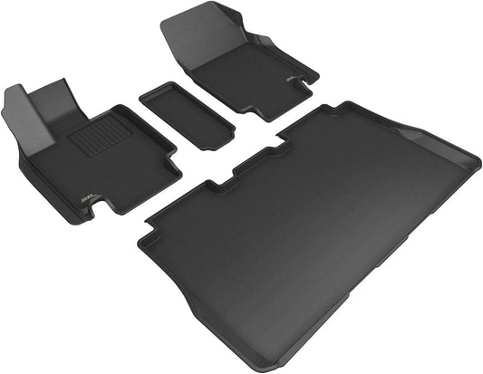 3D MAXpider Custom Fit Kagu Floor Mat (Black) Compatible with Tesla Cybertruck 2024-2026 -R1 R2