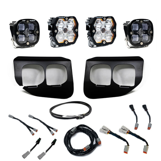 Baja Designs 2022 F250/F350 Super Duty Dual Fog Pocket Kit Squadron 2.0 SAE/PRO Amber SAE/PR - 44-0040