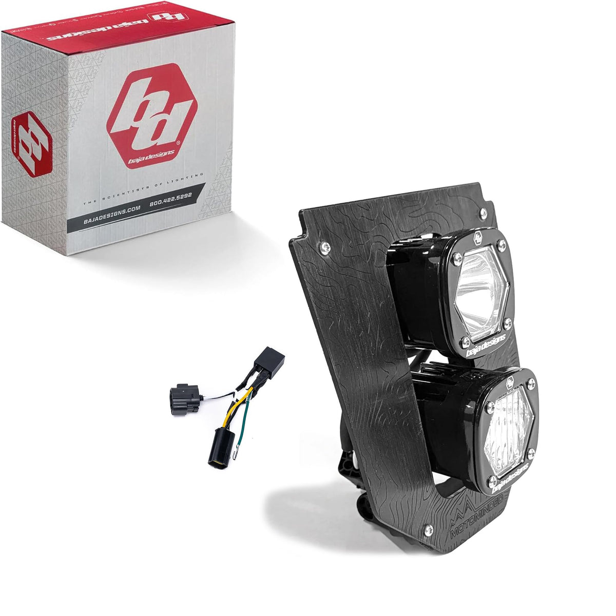 Baja Designs 24C Husqvarna FE350S/FE501S Dual S1 Gemini (D/C) LED Headlight Kit with Hilow - 38-7018