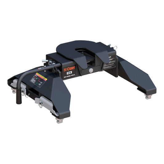 CURT 16061 E16 5th Wheel Hitch, 16,000 lbs, Compatible with Select Silverado, Sierra 2500, 3500 HD, 8-Foot Bed Puck System
