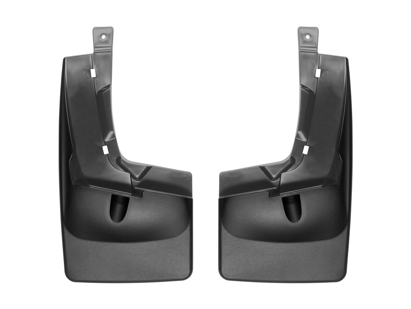WeatherTech Custom No Drill Splash Guard MudFlaps for Ford Ranger, Rear Pair (120106), Black