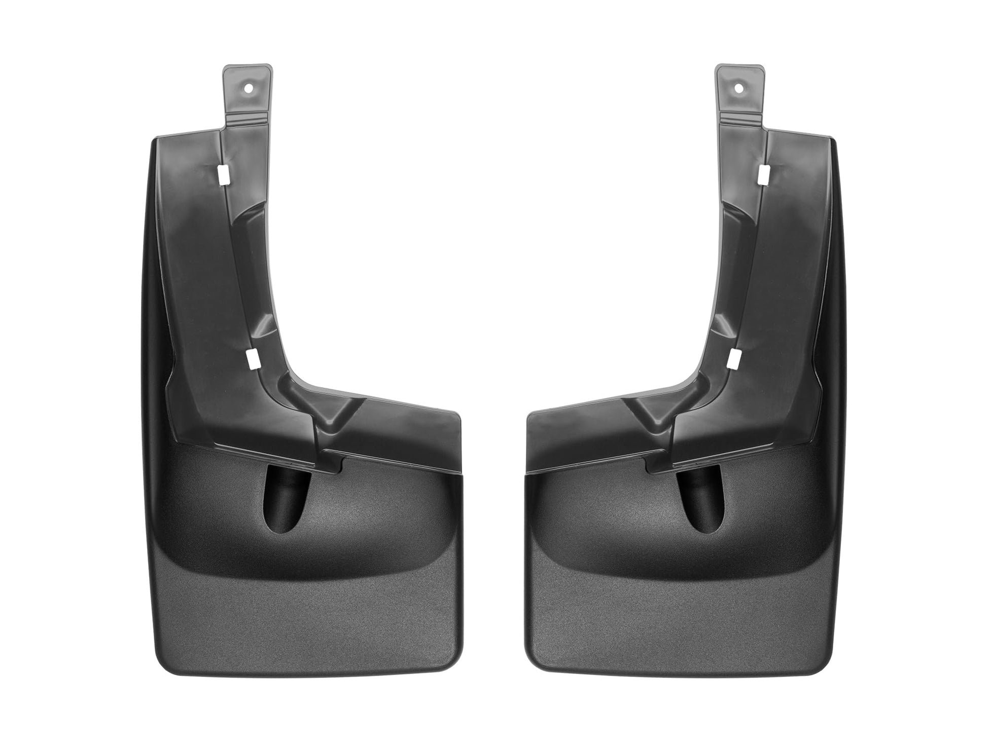WeatherTech Custom No Drill Splash Guard MudFlaps for Ford Ranger, Rear Pair (120106), Black
