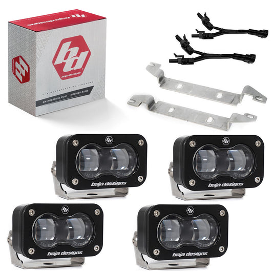 Baja Designs 24C Tacoma S2 Sae OEM Fog Light Replacement Kit Sae SPOT/CLEAR - 448239