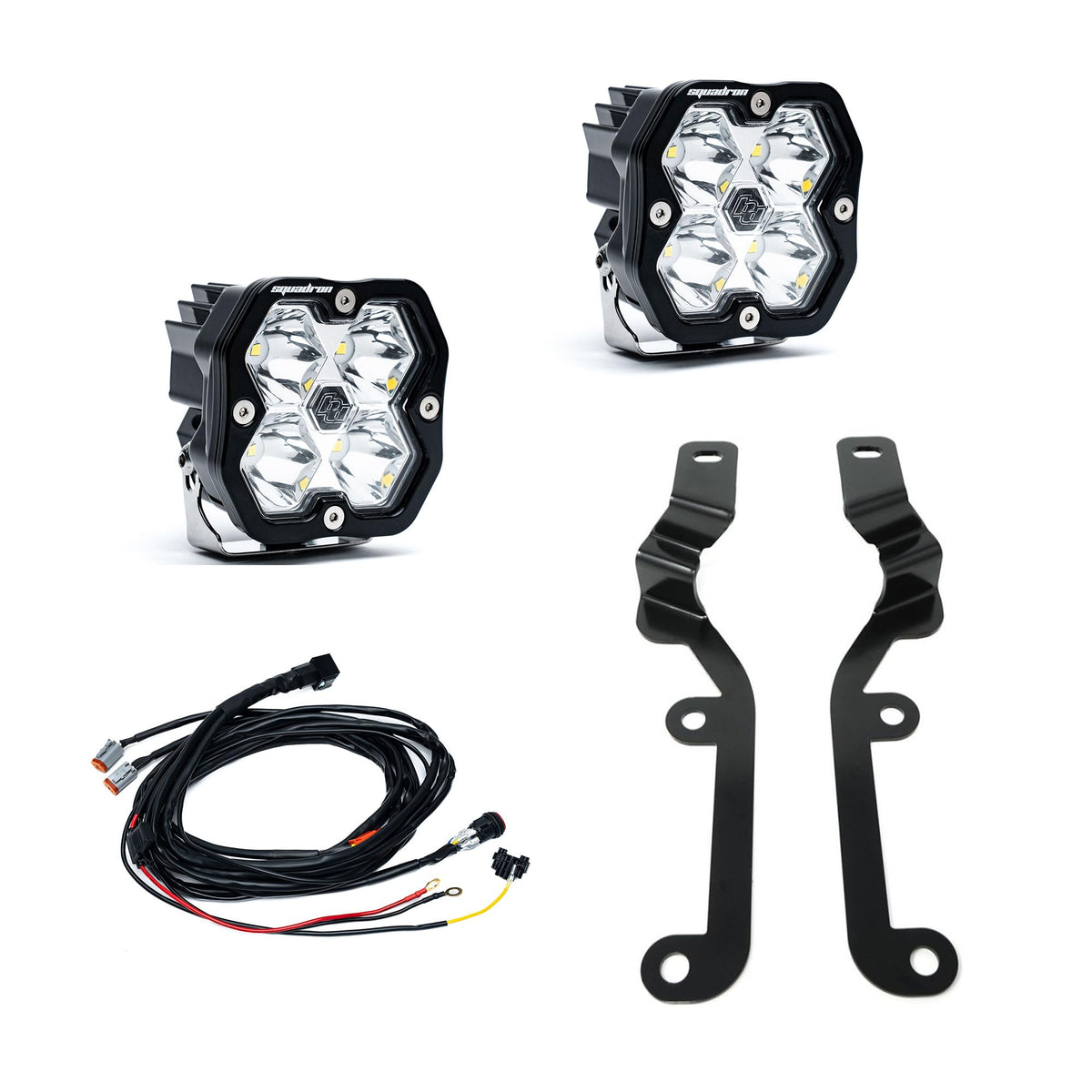Baja Designs 1924 Silverado 1500 A-Pillar Kit Squadron Sport 2.0 Clear Spot - 44-0057
