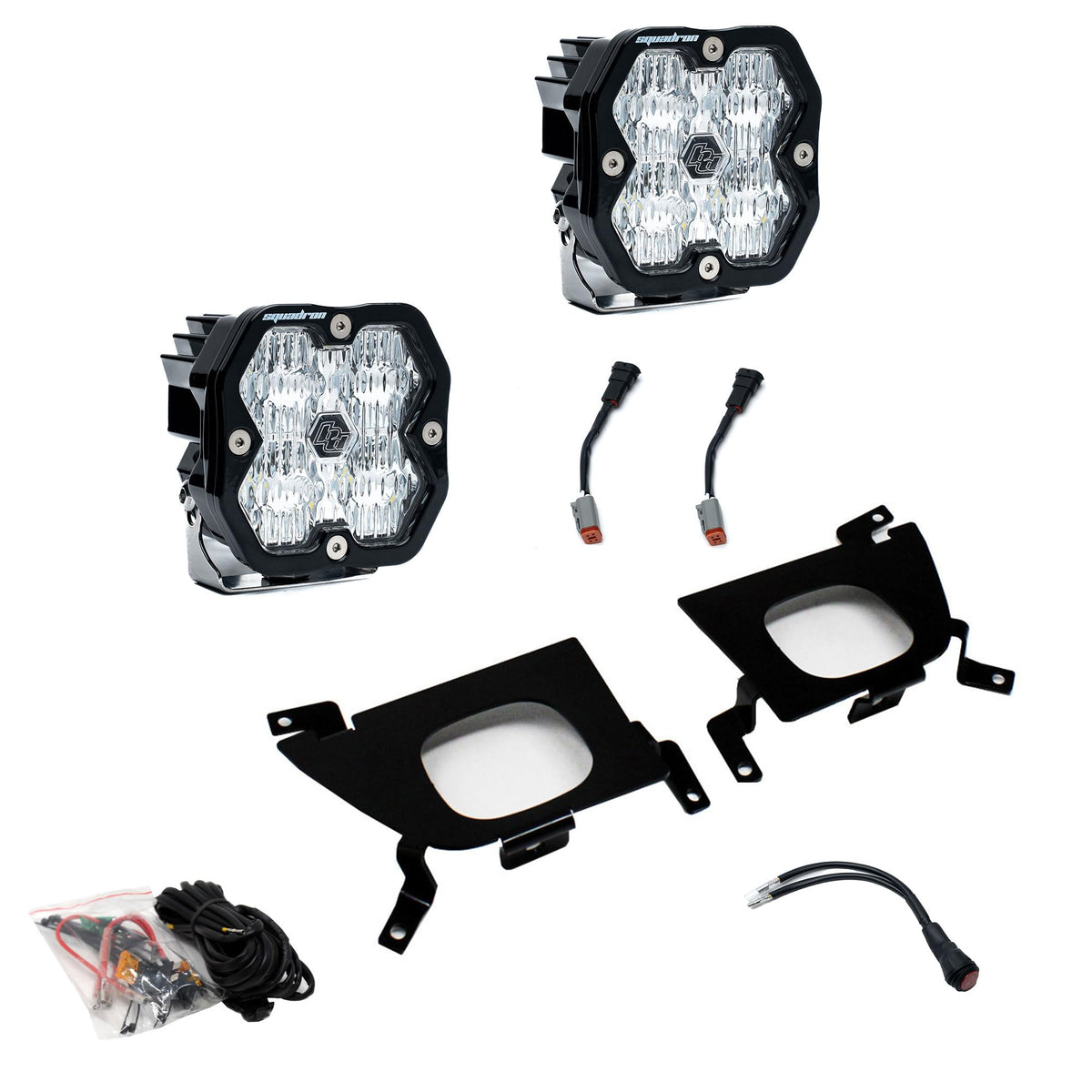 Baja Designs 1922 SILVERADO/SIERRA 1500/2022 SILV/SIERRA 2500/3500 Fog Pocket Kit Squadron - 44-0055