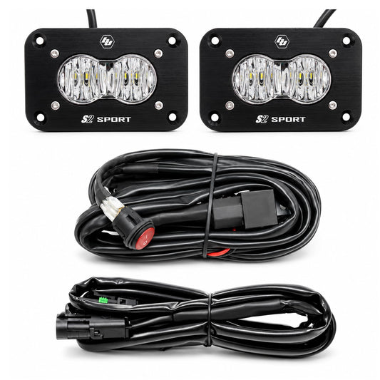 Baja Designs S2 Sport Pair LED Wide Cornering Flush Mount Backup Kit - 547807