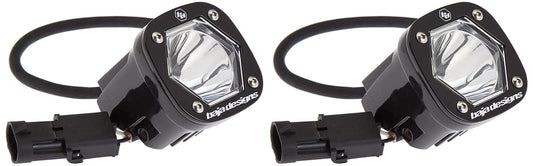 Baja Designs S1 LED Auxiliary Light Pods - Universal Fit with Wiring Harness, 2 LEDs (Spot; Clear)