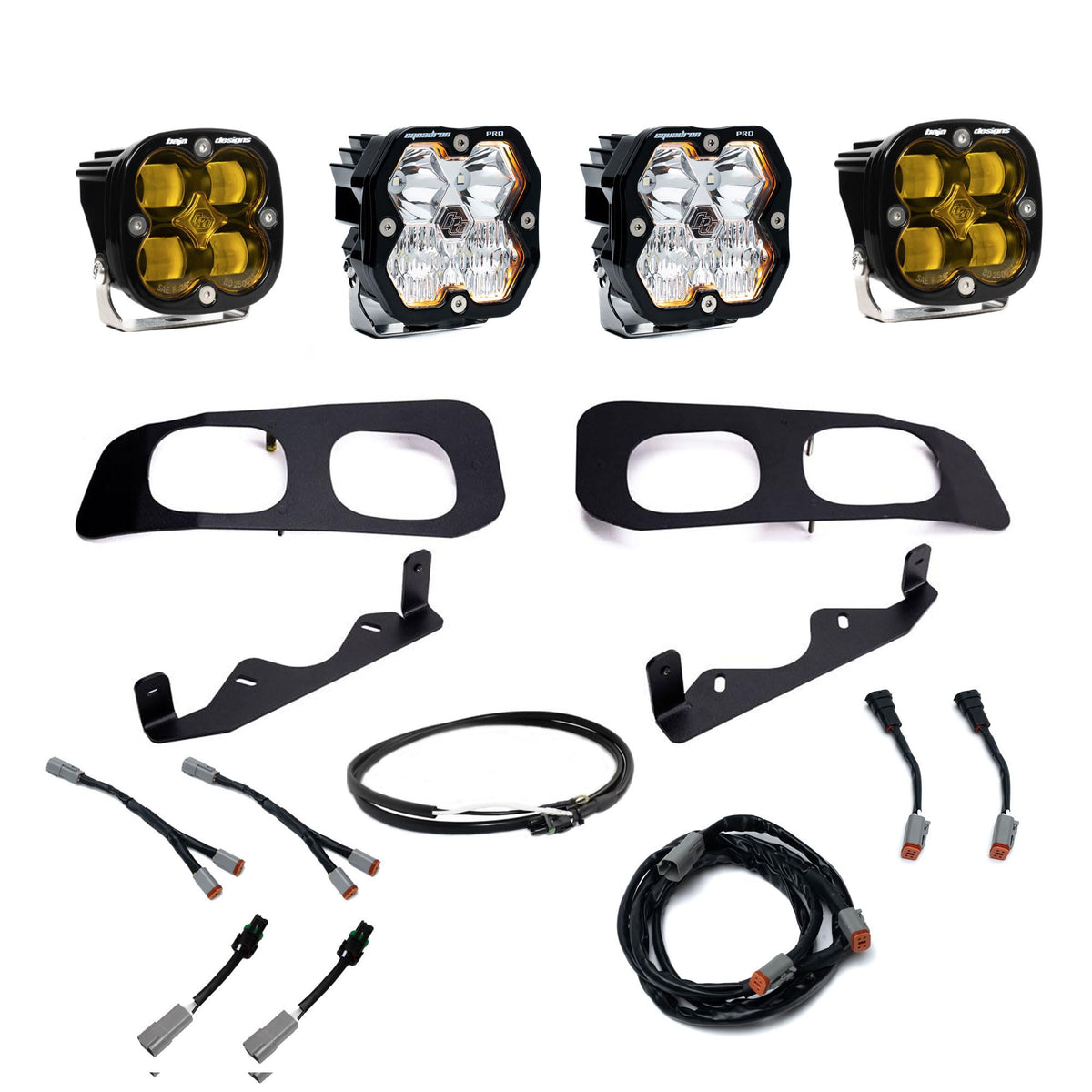 Baja Designs 23C F250/F350 Super Duty Dual Fog Pocket Kit Upfitter Squadron PRO/SAE 2.0 Baja - 44-0034-UP