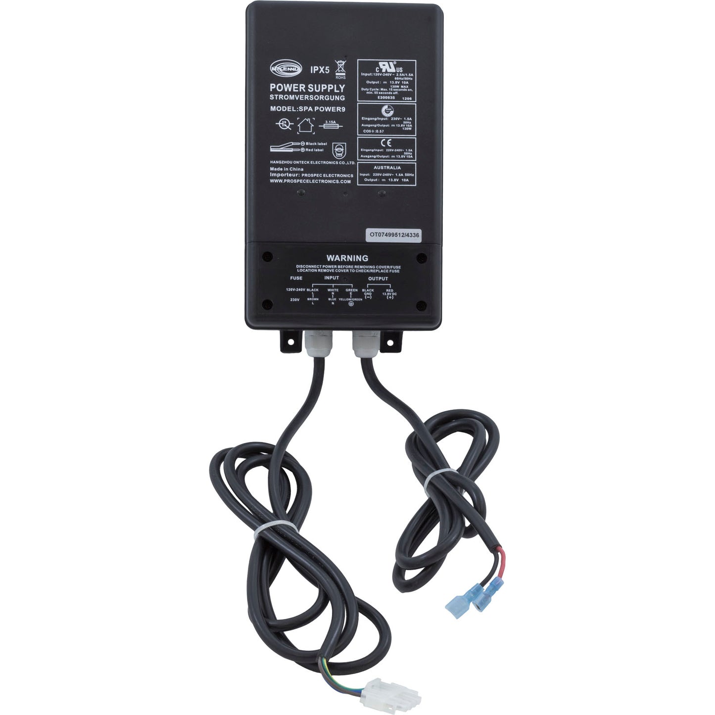 Power Supply, Milennia, Outdoor, 10A, 115v/230v, Spa Stereo