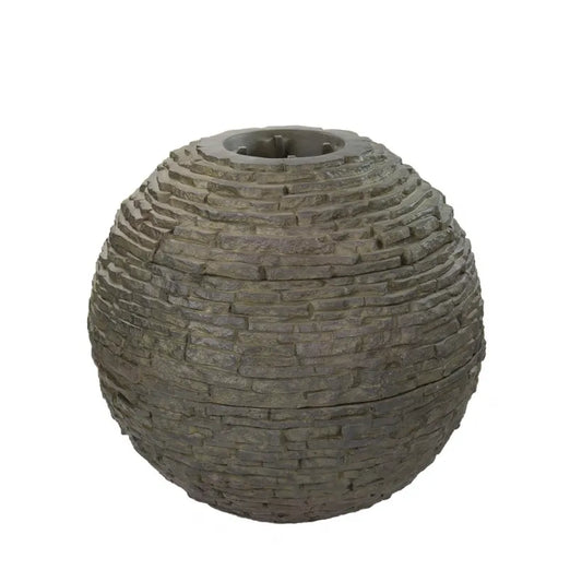 STACKED SLATE SPHERE - 32" DIA (81 CM)